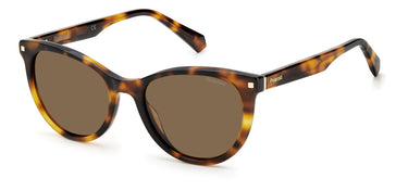 Women Polaroid Sunglasses: PLD 4111/S/X - Havana - SpecSMART Eye Clinic (Diagonal View)